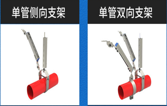 單管側向、雙向支架